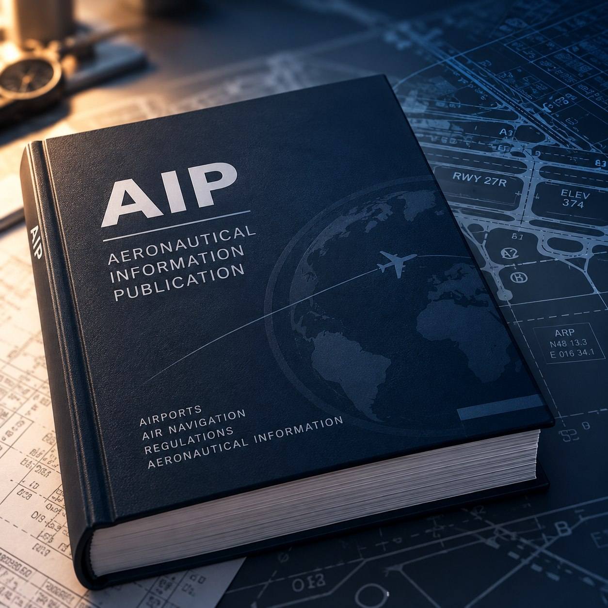 An Aeronautical Information Publication (AIP) page referenced when building an airport in VPT.